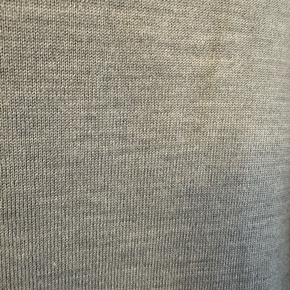 Lord & Taylor Fine Merino Turtleneck Swing Sweater in Grey - Picture 3 of 6